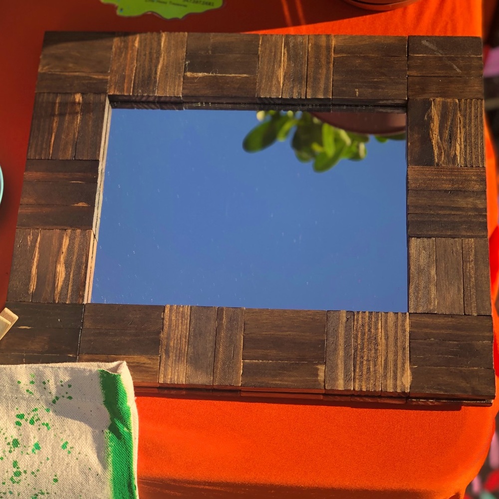 SALE Wooden Mirror